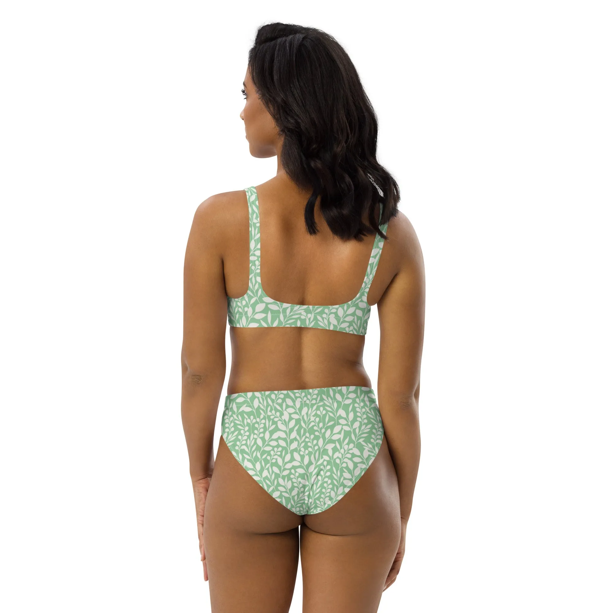High Waisted Bikini Womens (Glamourange Luxury Bikini High Waisted - 0088 Patterns Model)