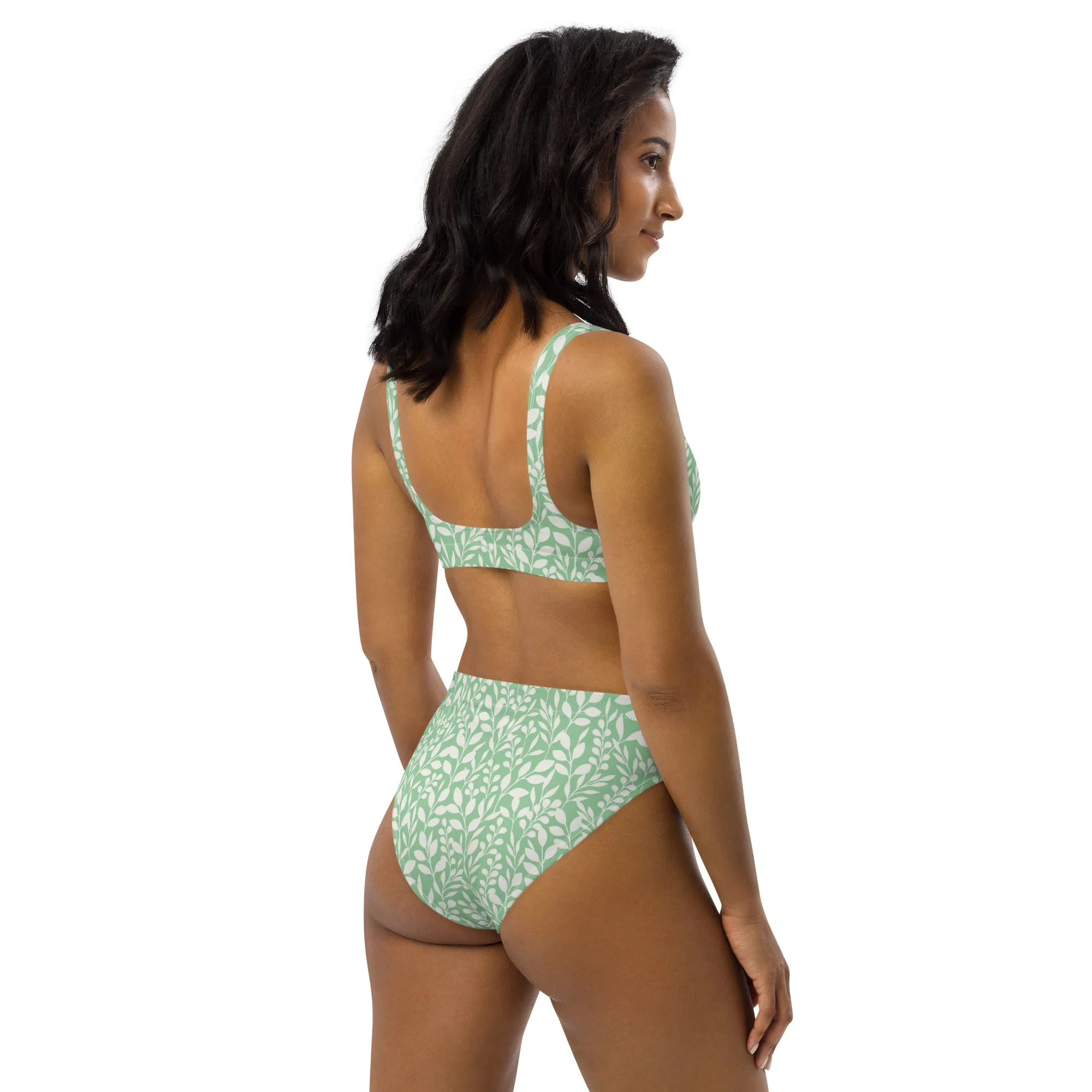 High Waisted Bikini Womens (Glamourange Luxury Bikini High Waisted - 0088 Patterns Model)