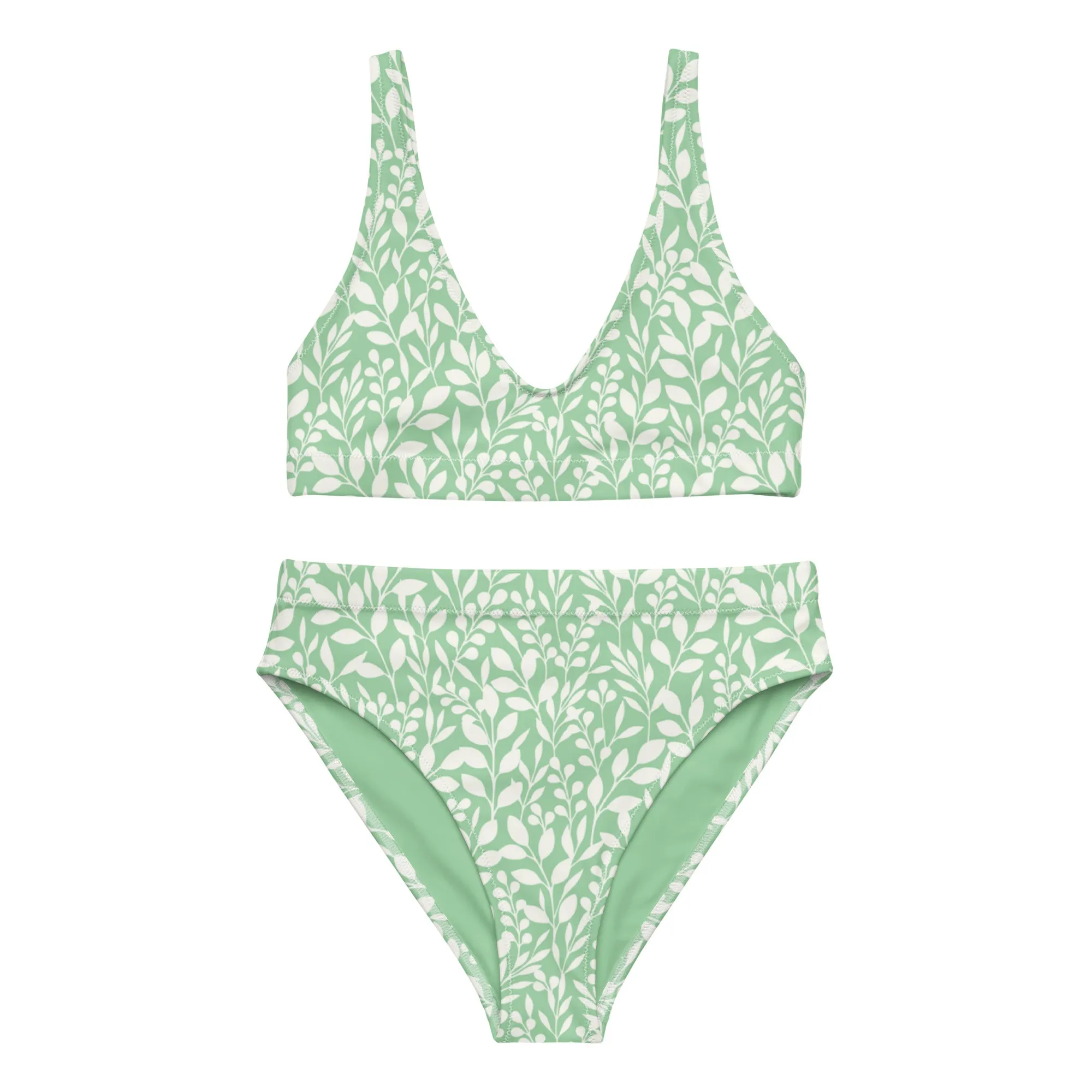 High Waisted Bikini Womens (Glamourange Luxury Bikini High Waisted - 0088 Patterns Model)