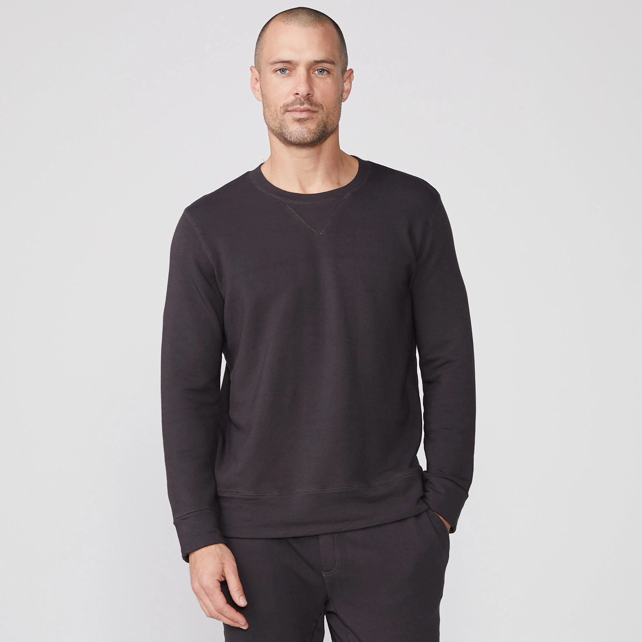 Friction Resistant Edges Supersoft Fleece Crew Neck Sweatshirt