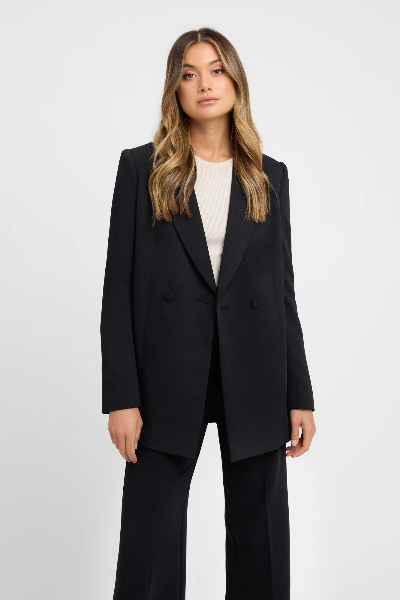 Oyster Oversized Blazer Teflon Coated Fabric