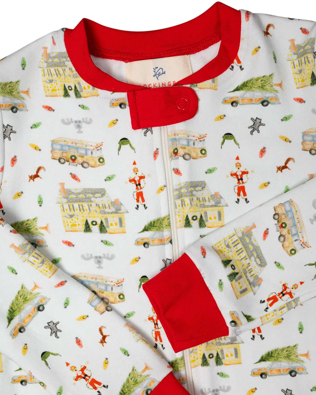 Holiday Vacation Knit Zip Up Pajamas- FINAL SALE