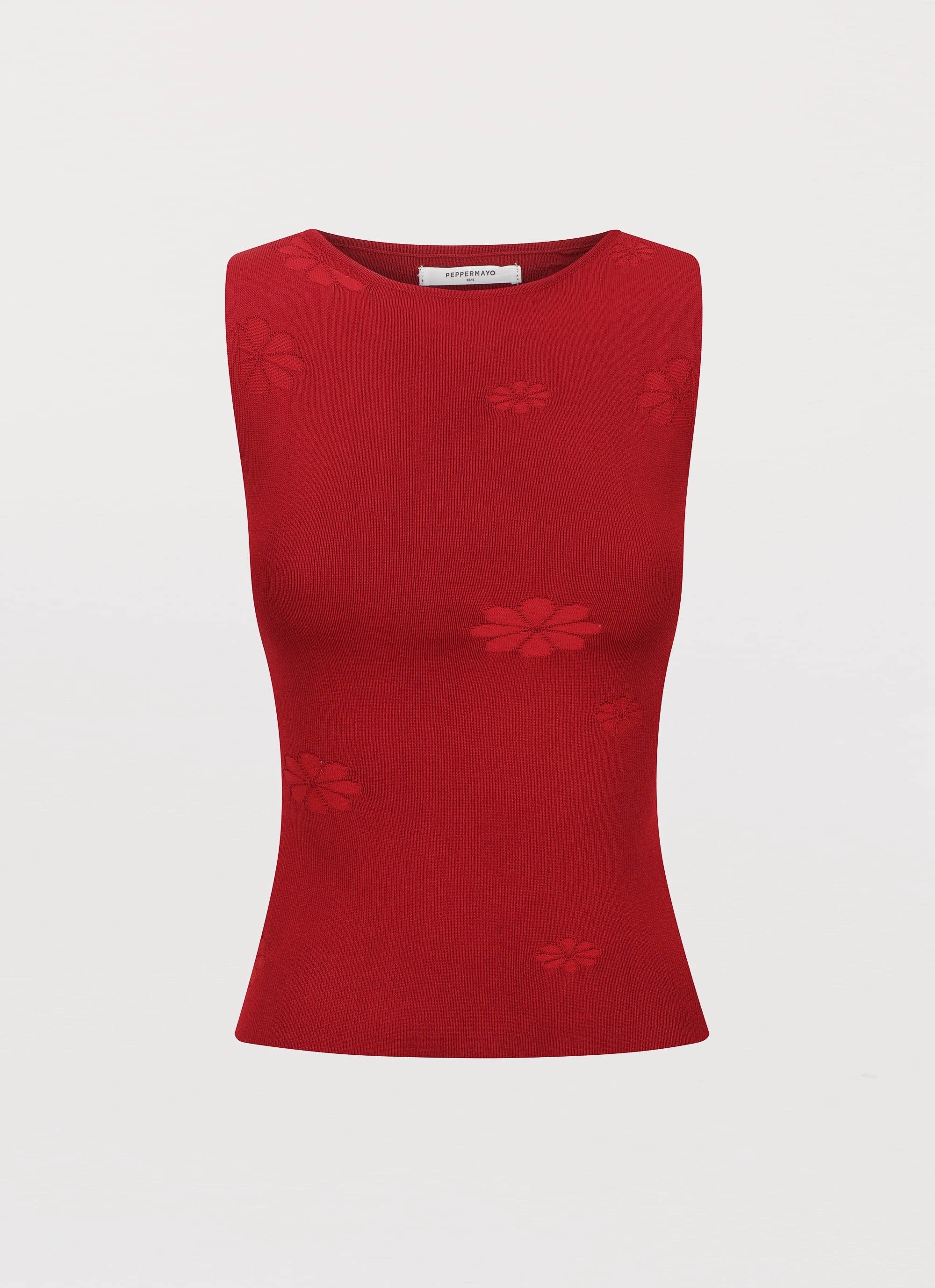 Holly Knit Tank - Rouge Red DoubleStitched