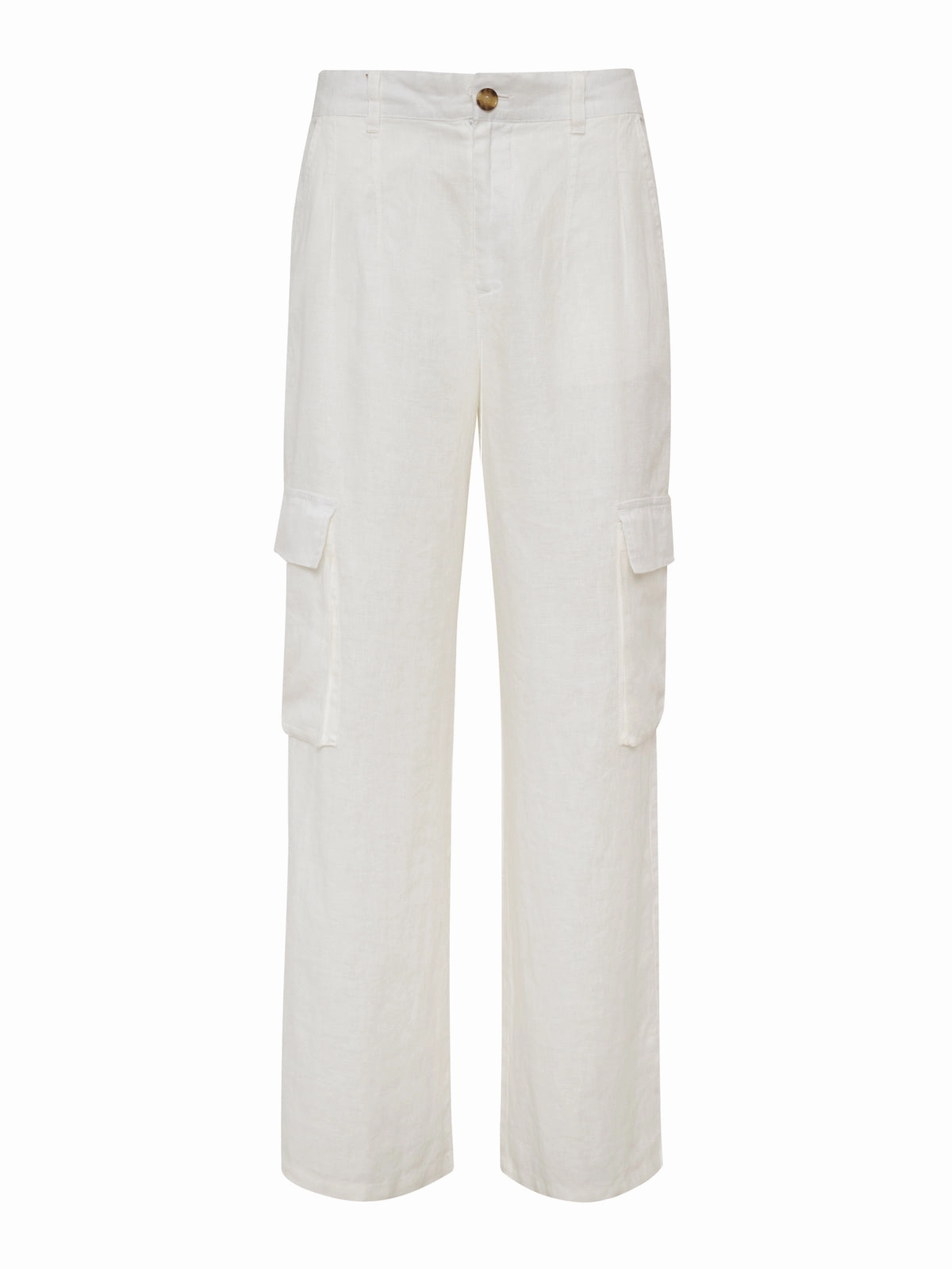 Hopper Semi High Rise Cargo Pant Bleached White Stylish Appearance