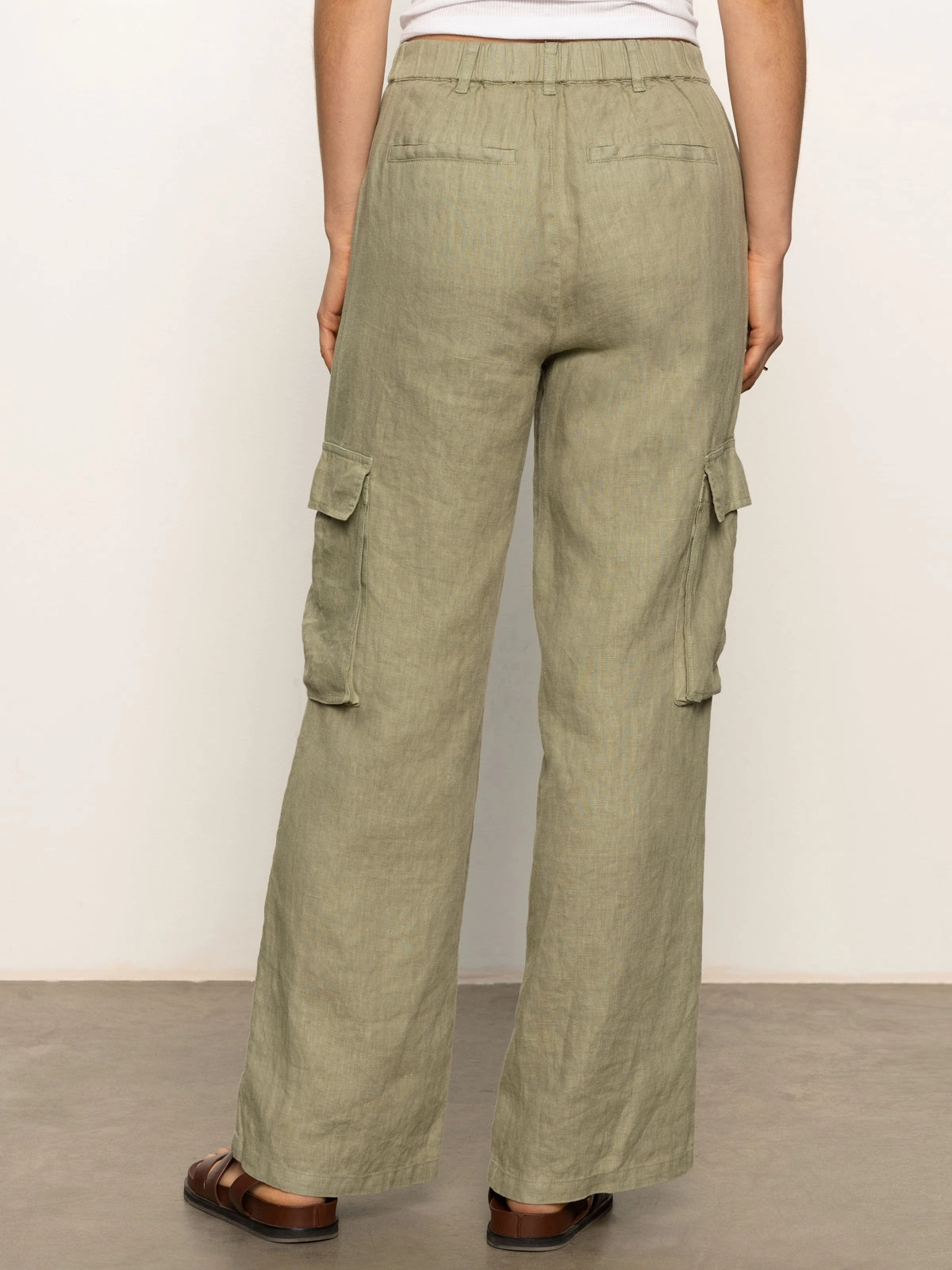 NonBindingWaistline Hopper Semi High Rise Cargo Pant Sage