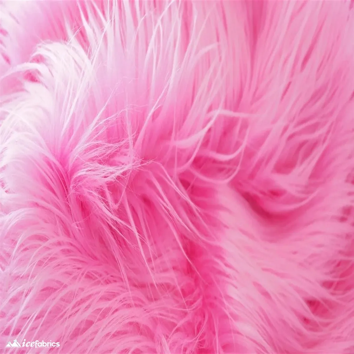 Hot Pink Shaggy Mohair Faux Fur Fabric/ 3-4 Inches Long Pile