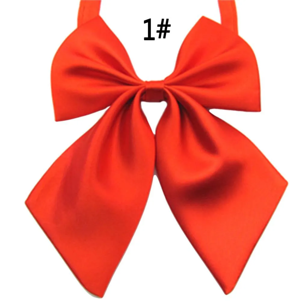 Hot Sale Formal Commercial Bow Tie Butterfly Cravat Silk Bowtie Solid Color Marriage Bow Ties For Women Formal Business