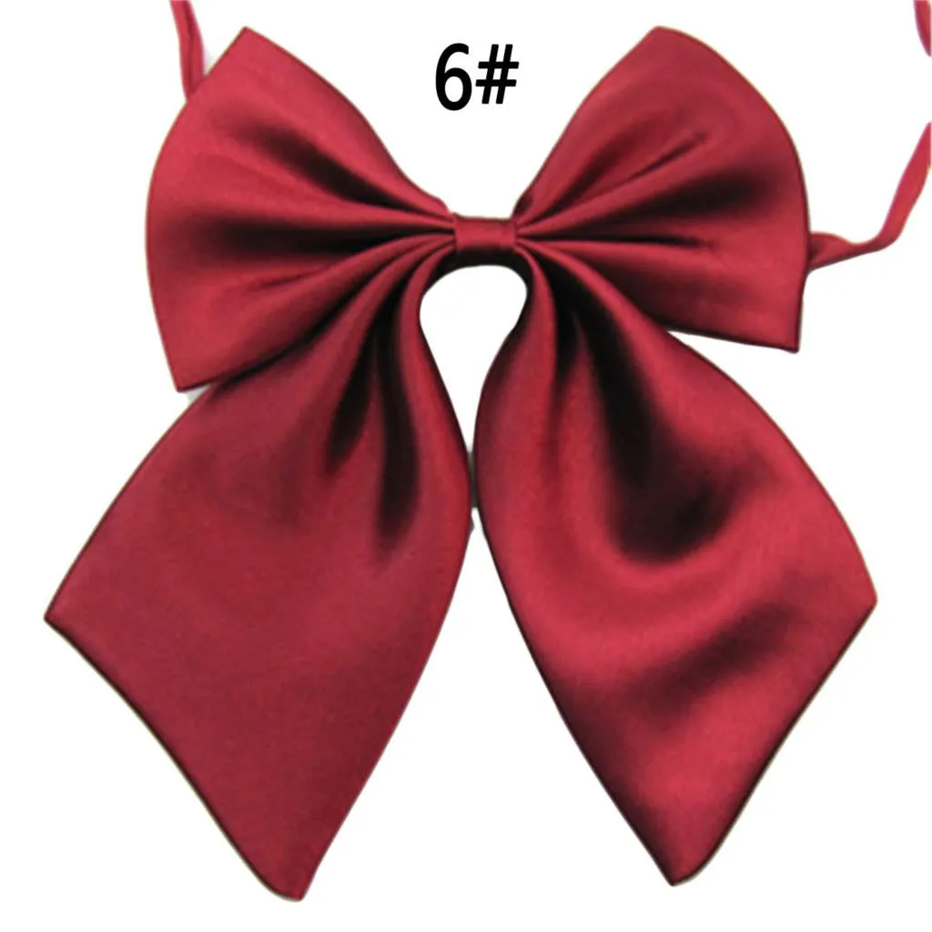 Hot Sale Formal Commercial Bow Tie Butterfly Cravat Silk Bowtie Solid Color Marriage Bow Ties For Women Formal Business