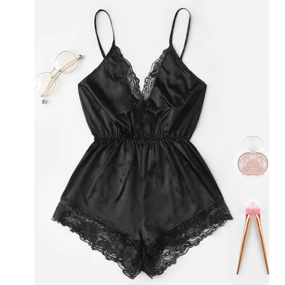 Hot selling fashion lace pajamas set