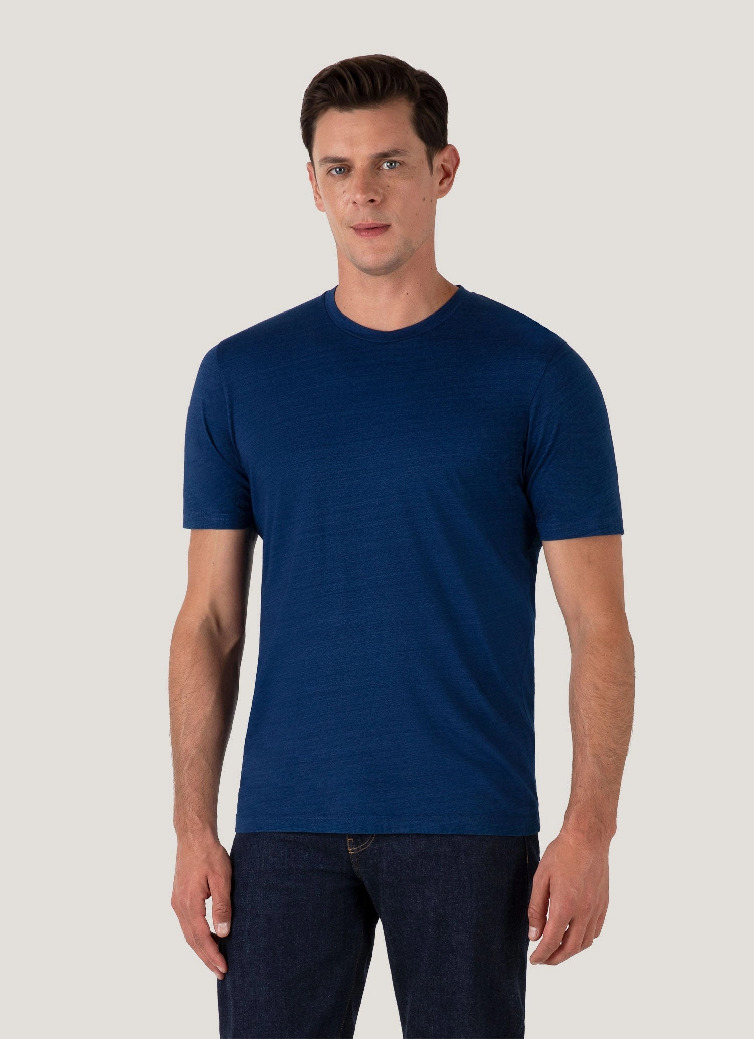 Men's Riviera Midweight T-shirt in Real Indigo Quick Change Effortless Comfort Wear