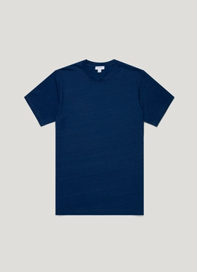 Hot Item Men's Riviera Midweight T-shirt in Real Indigo Men's Riviera Midweight T-shirt in Real Indigo Outdoor Trend Look Fashionable Wear