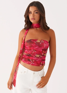 Hot Like Me Scarf Top - Orchid Pink QuickAccessPocket HighDensityFoam Hot Like Me Scarf Top - Orchid Pink