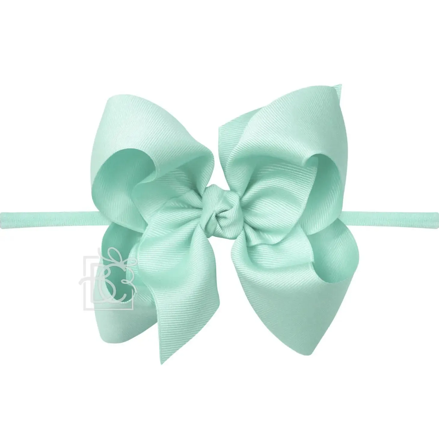 Huge Bow on Nylon, Aquamarine