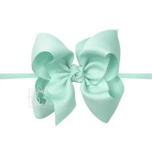 Huge Bow on Nylon, Aquamarine