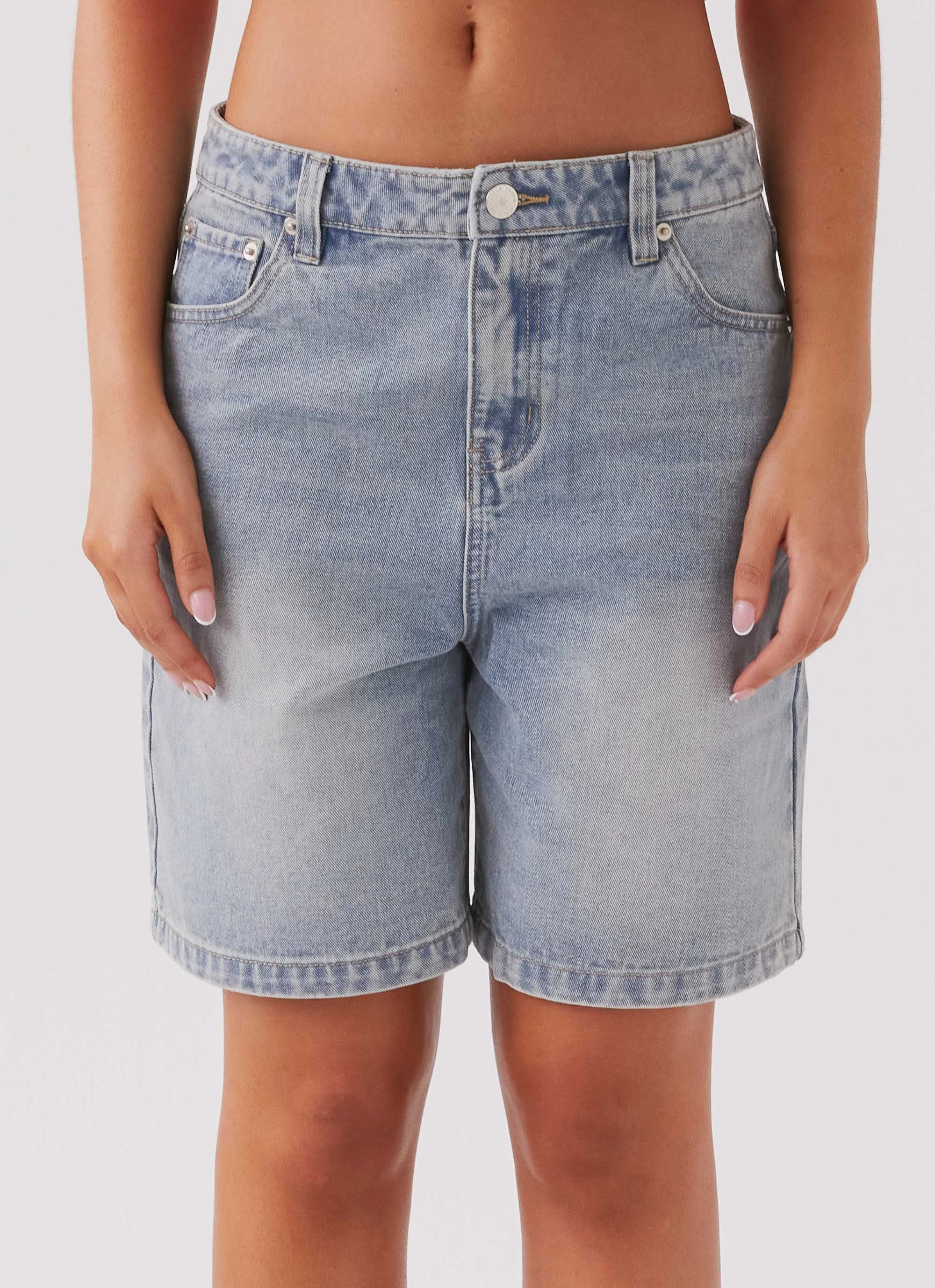 Hunter Denim Jorts - Vintage Wash Blue DurableBartack