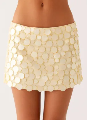 Hygienic Antimicrobial Finish Movie Star Mini Skirt - Yellow Core Flex Movie Star Mini Skirt - Yellow