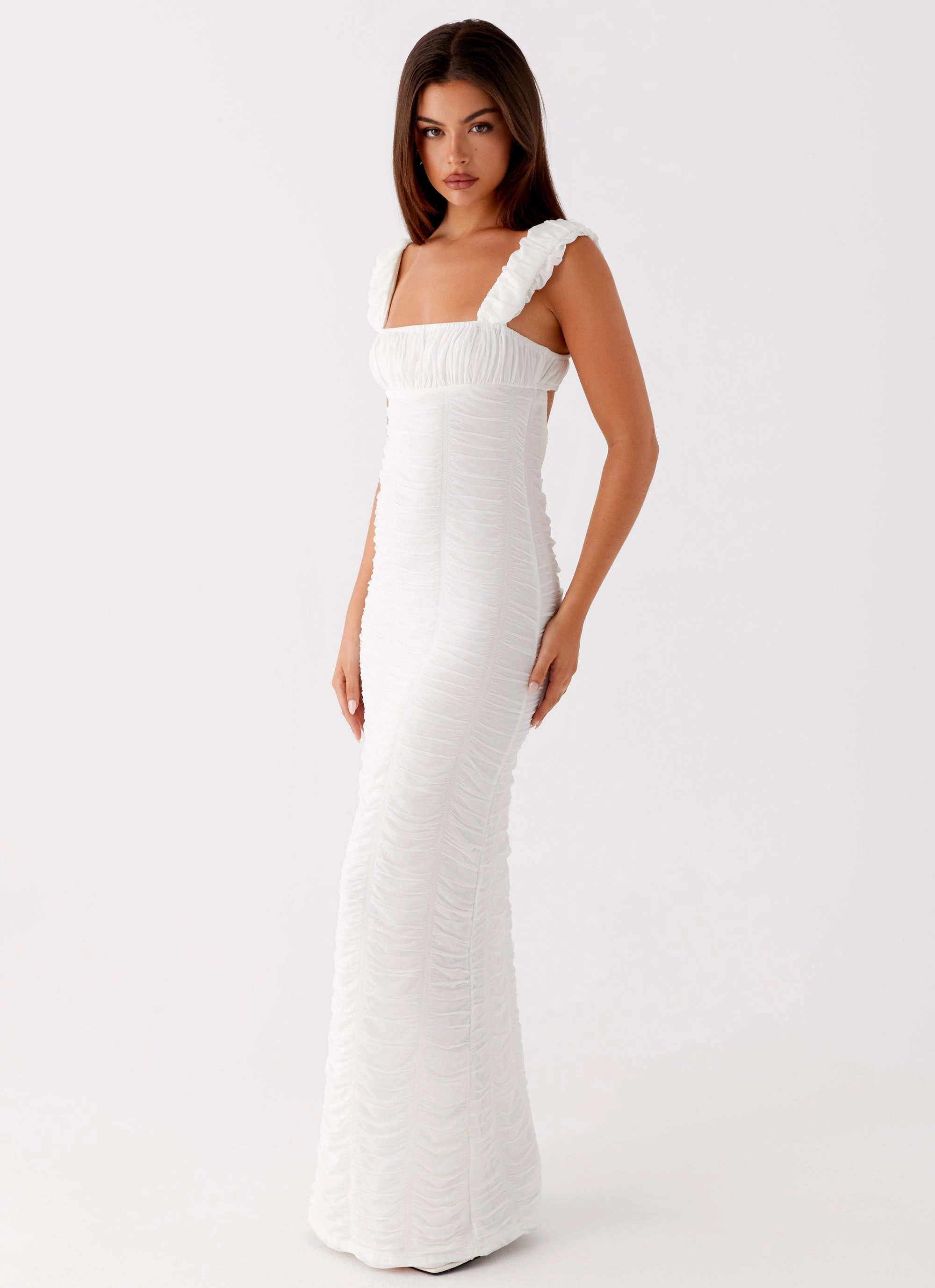 Senses Midi Dress - White Work or Play