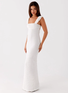 Hypoallergenic Lining Senses Midi Dress - White Senses Midi Dress - White Work or Play