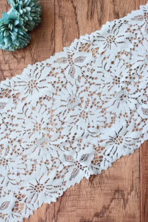 Ice Blue 7.5" Wide Stretch Lace