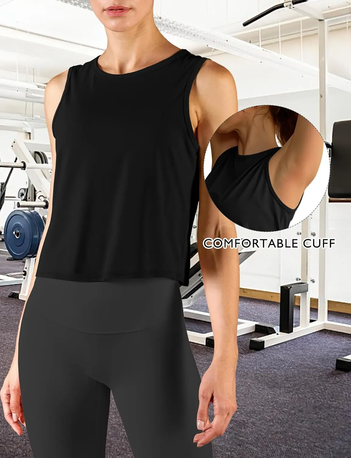 Ice Silk Workout Tank Tops for Women Gym Womens Athletic Tops Loose Fit Running Tank Sleeveless Cool Sun Protection