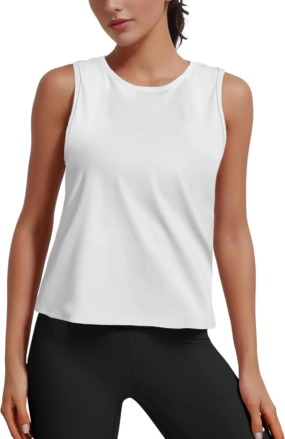 Ice Silk Workout Tank Tops for Women Gym Womens Athletic Tops Loose Fit Running Tank Sleeveless Cool Sun Protection
