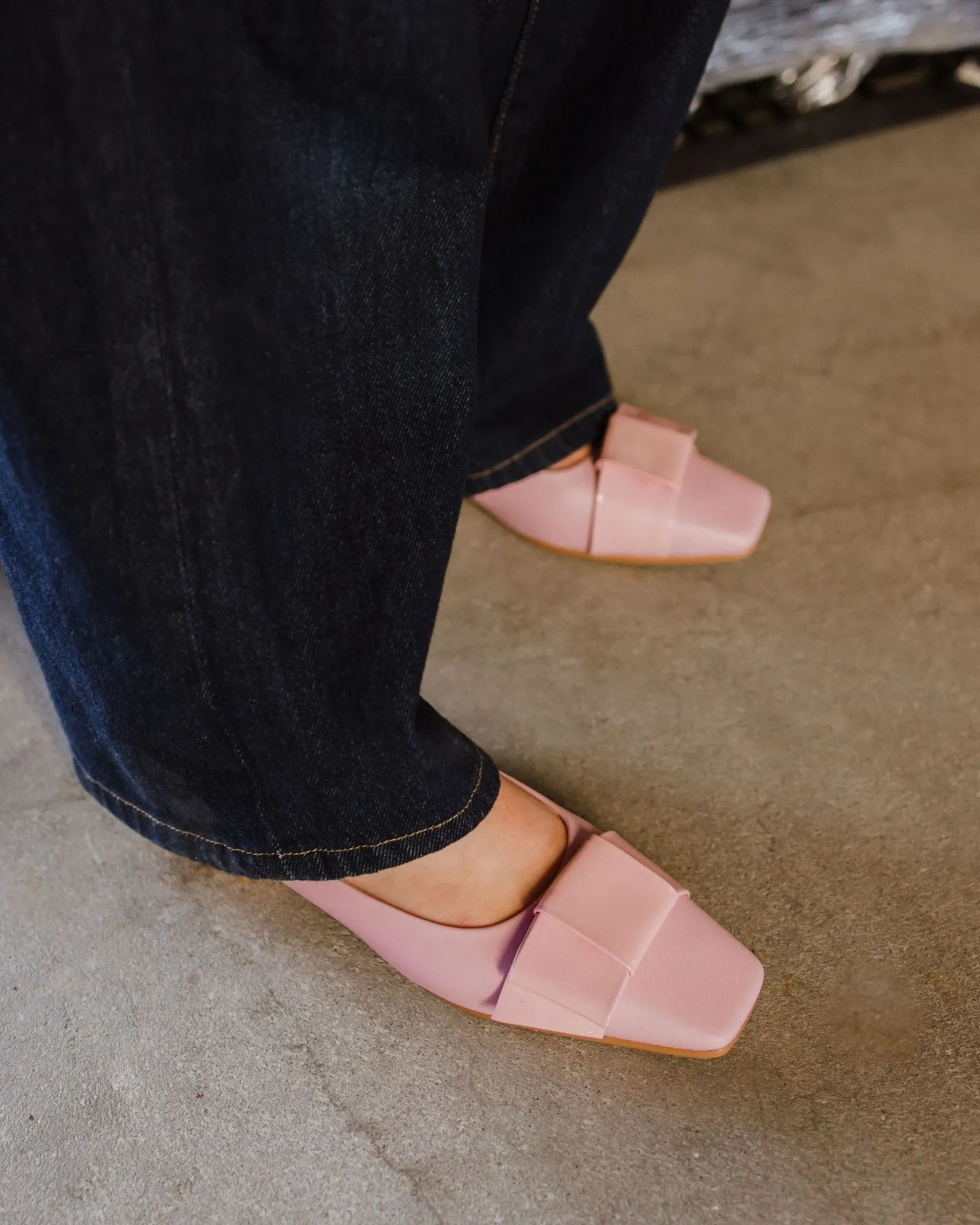 ICING FLATS PINK LEATHER