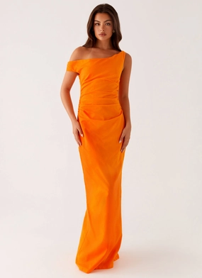 Ignite Maxi Dress - Orange Warm Goods Flowy casual dress Lightweight Comfort Ignite Maxi Dress - Orange