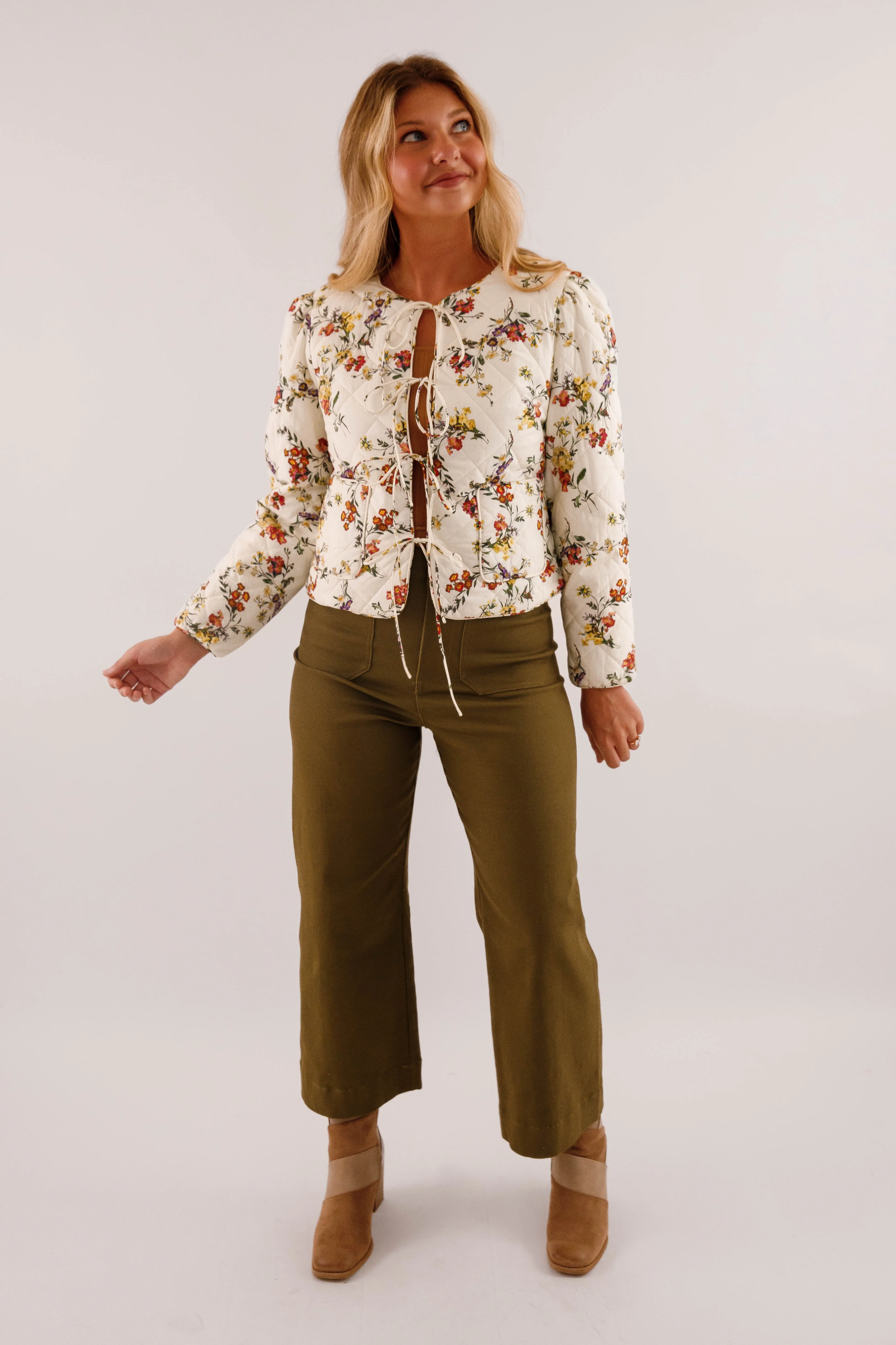 Loose cut Quick-Dry In Good Hands Quilted Jacket