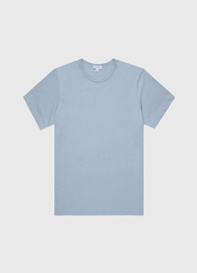 Influential - impactful Men's Single Jersey T-shirt in Blue Mist Men's Single Jersey T-shirt in Blue Mist Quick Dry Fabric