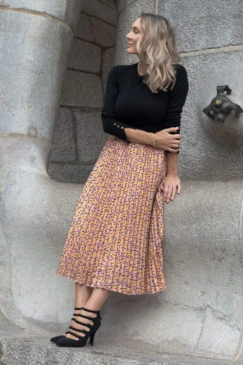 Ingrid Pleated Skirt - Sprinkles Casual Comfort gentle style