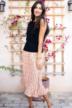 Ingrid Pleated Skirt - Sprinkles Stretch Fit Emerging Designer Mood Outfit Ingrid Pleated Skirt - Sprinkles