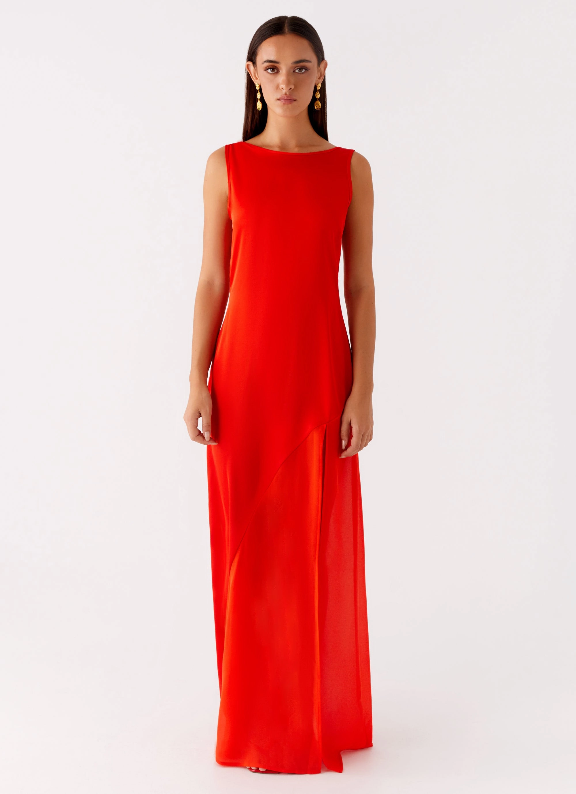 Ramiro Maxi Dress - Red AntiStaticMaterial