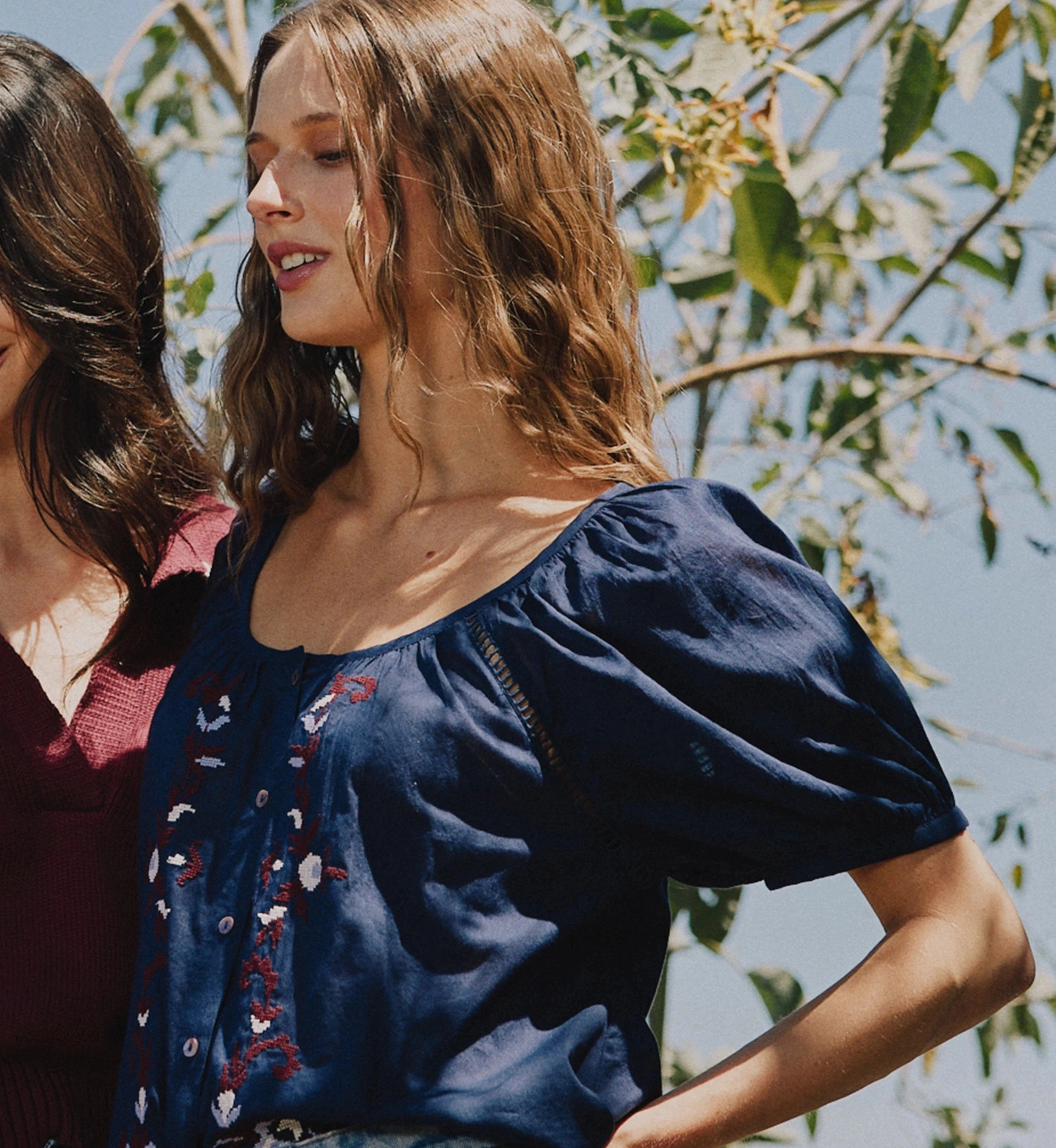 Adeline Blouse | Navy Denim Shirt EcoFriendlyDye