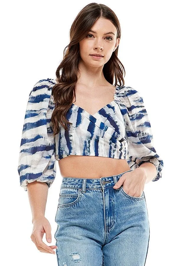 Into The Blue Crop Top