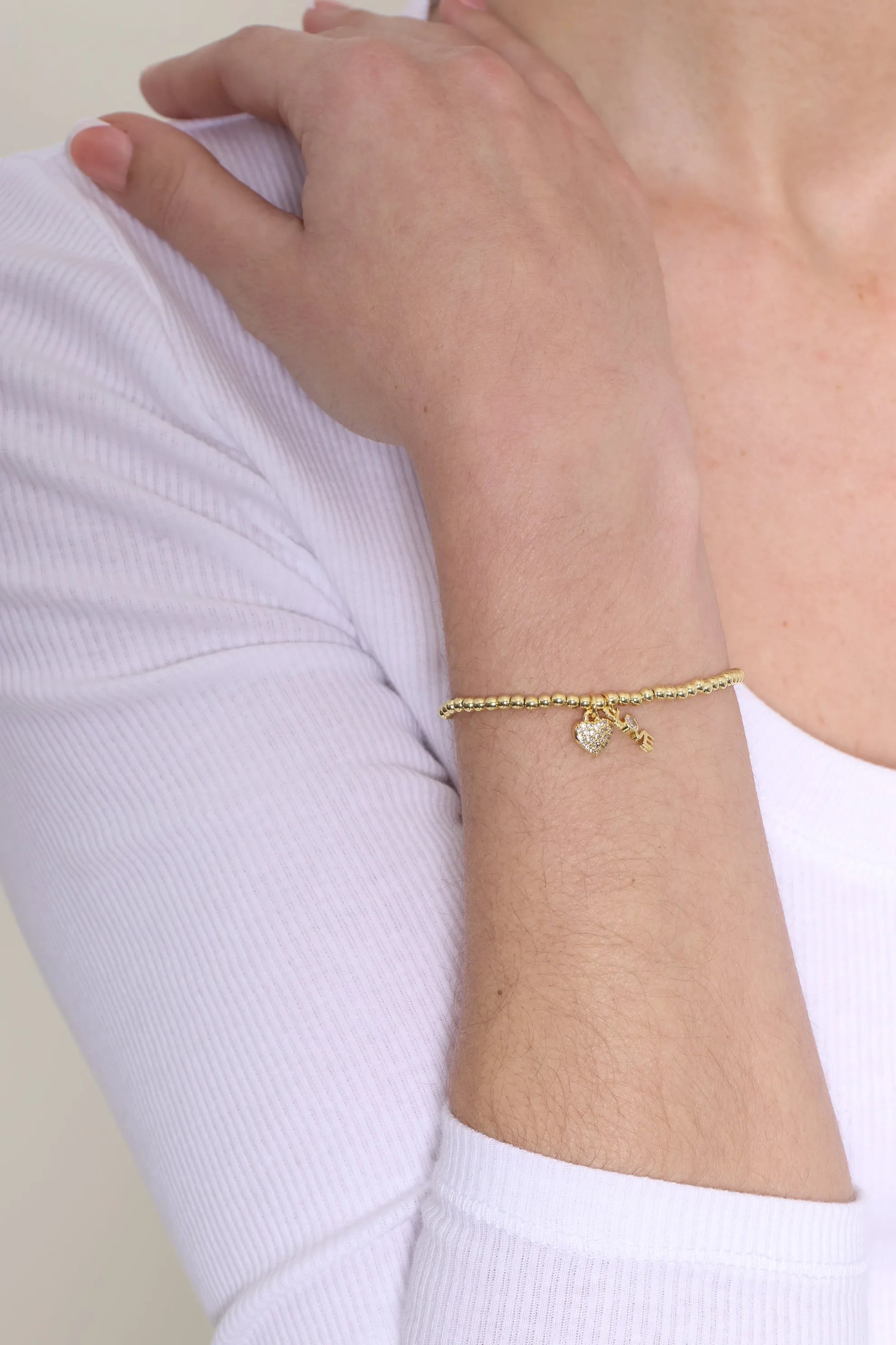 Isla Love Heart Ball Bracelet