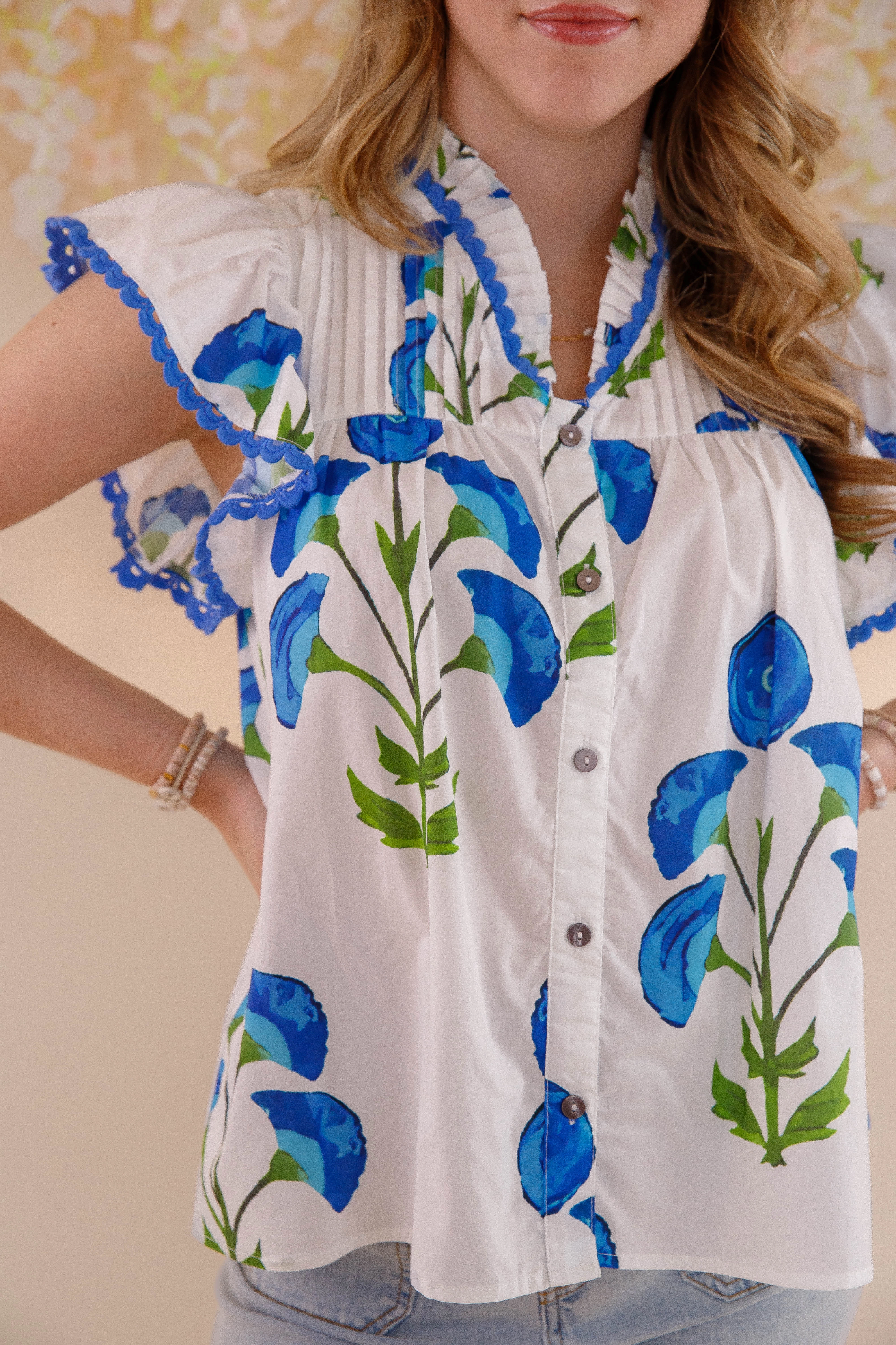 UPF Protective Fabric It's Been Done Blouse-White