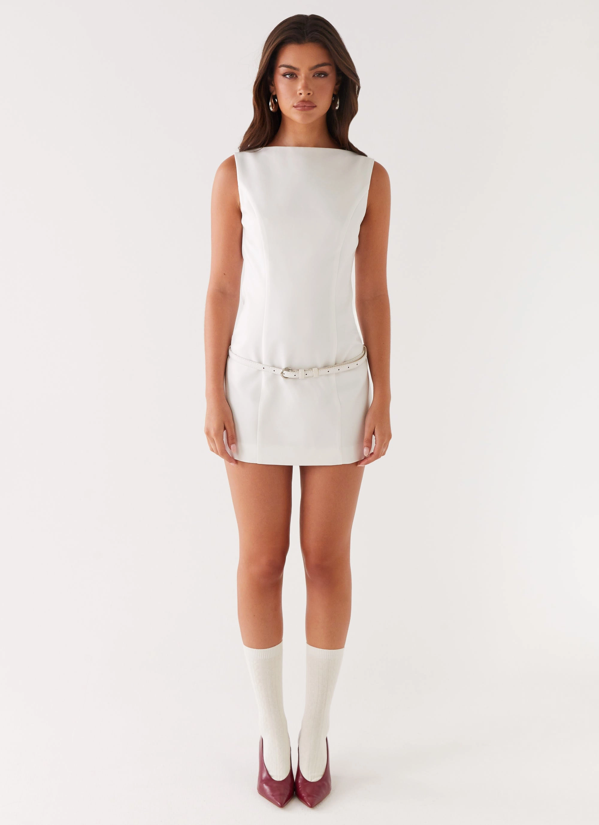 Jaci Mini Dress - White Versatile Style Wear