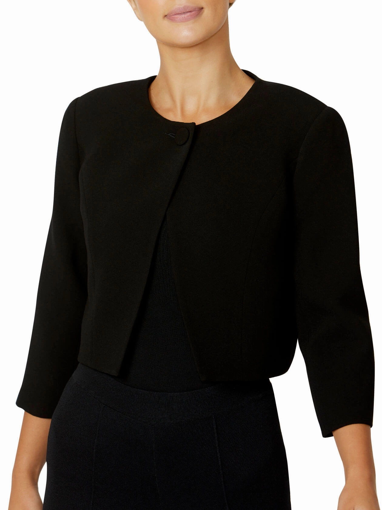 Jackie Black Single Button Jacket Trendy