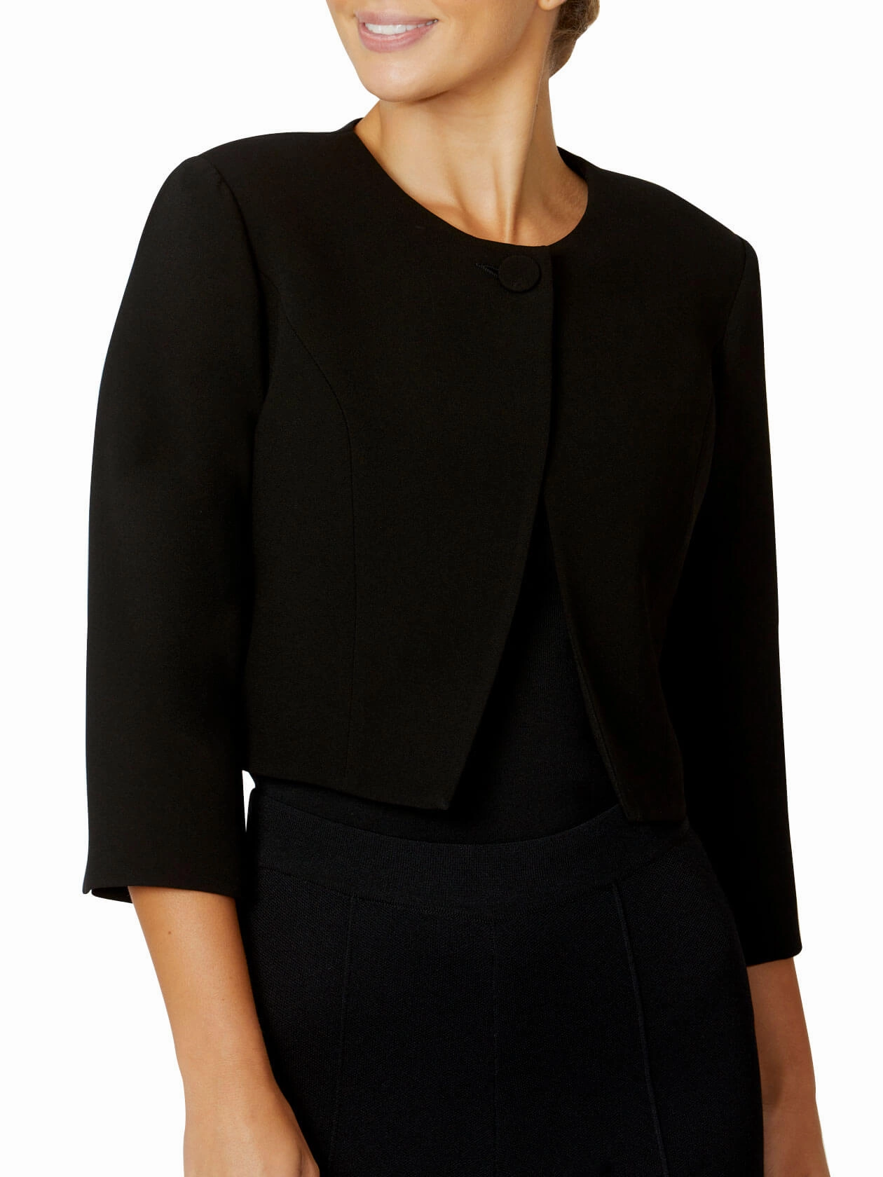 Cold Wind Jackie Black Single Button Jacket