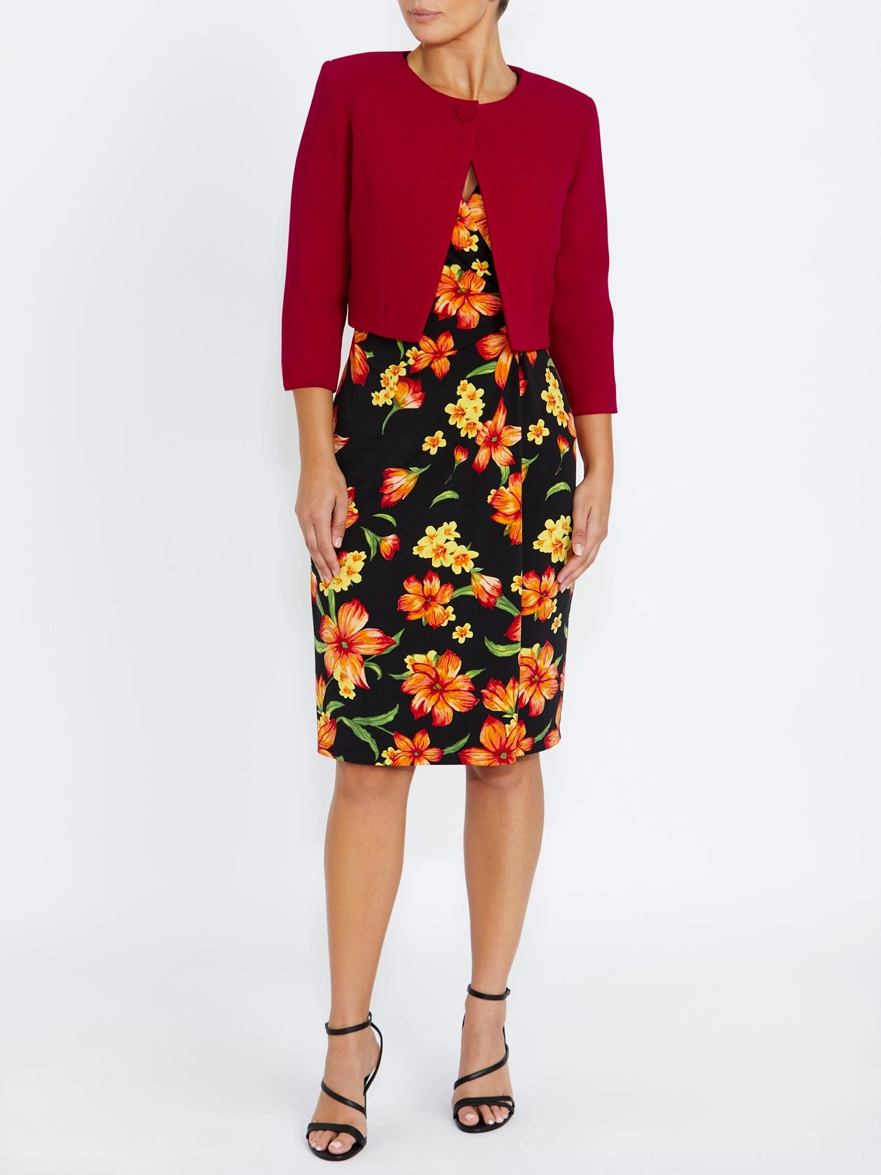 Culture City Edge Jackie Red Cropped Jacket