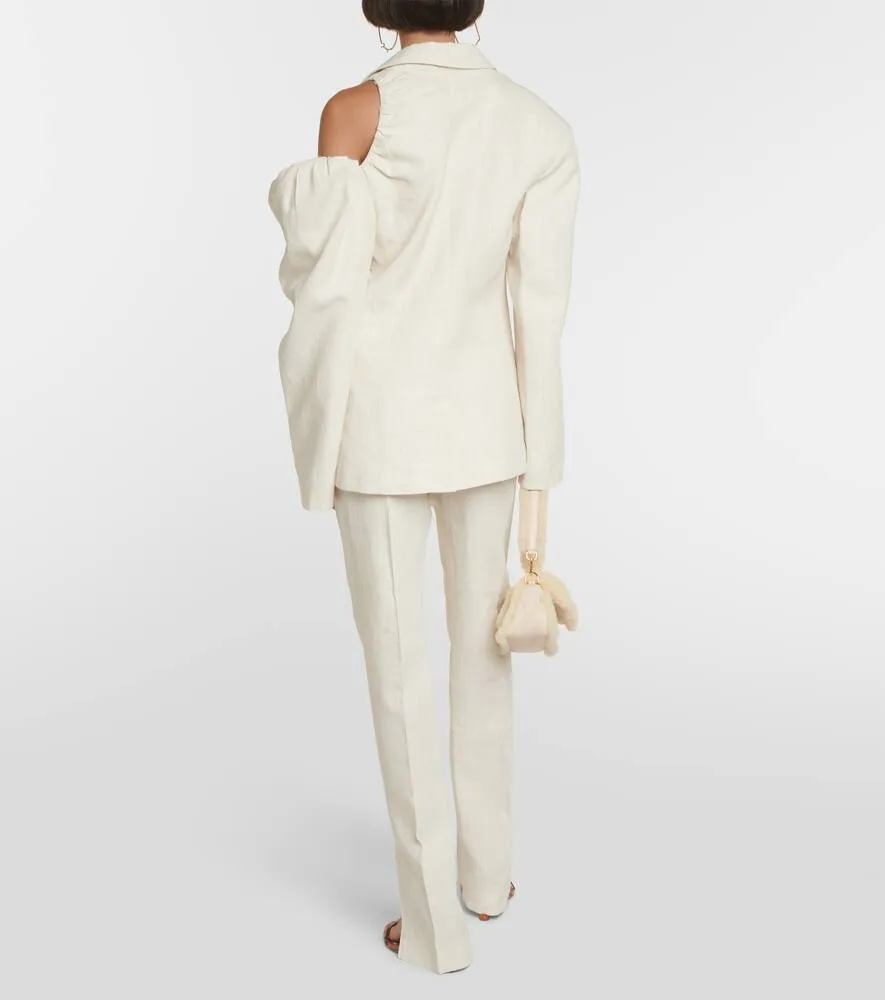 Jacquemus La Veste Galliga linen-blend blazer
