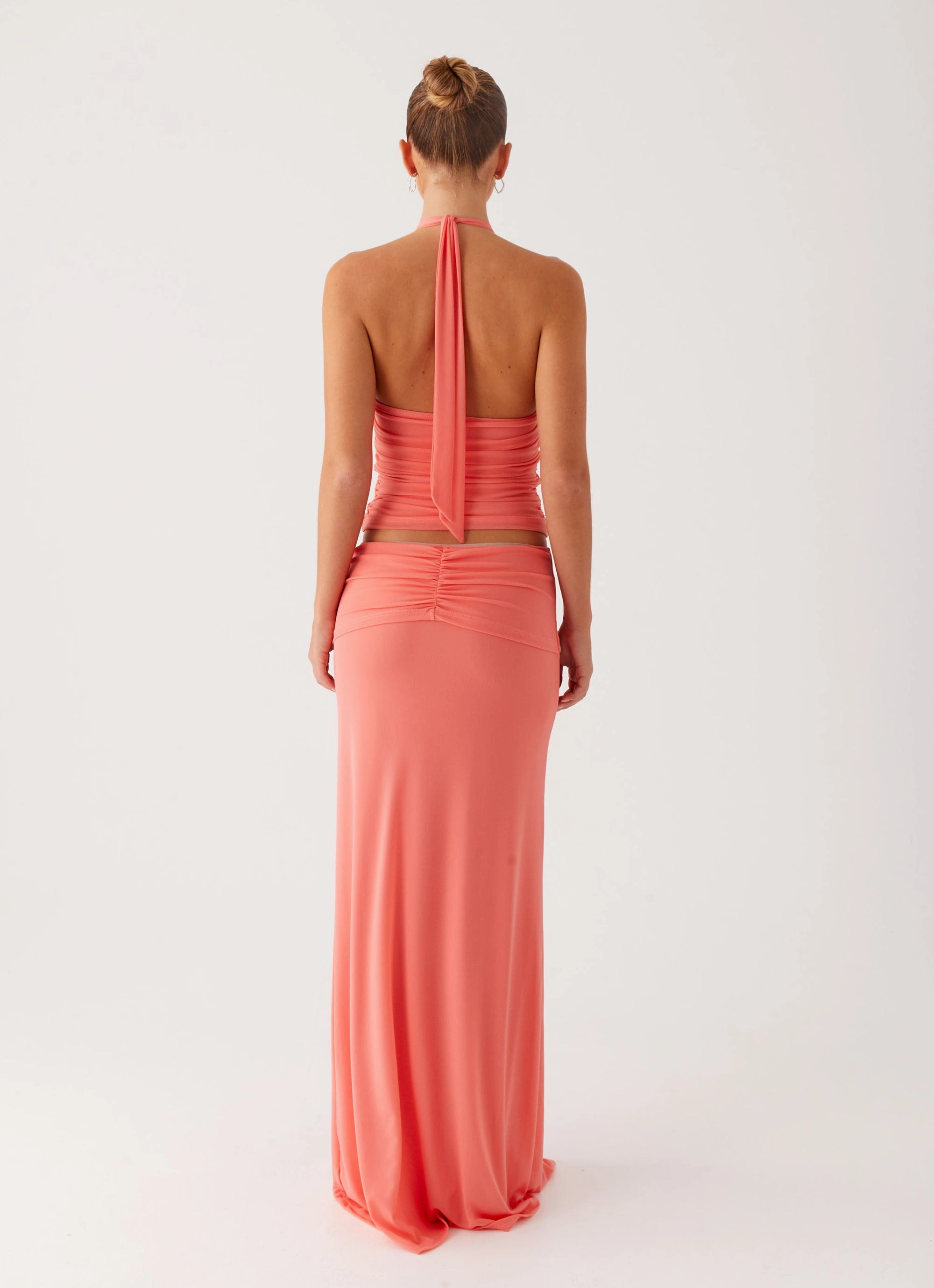 Jayce Maxi Skirt - Salmon Smart Look