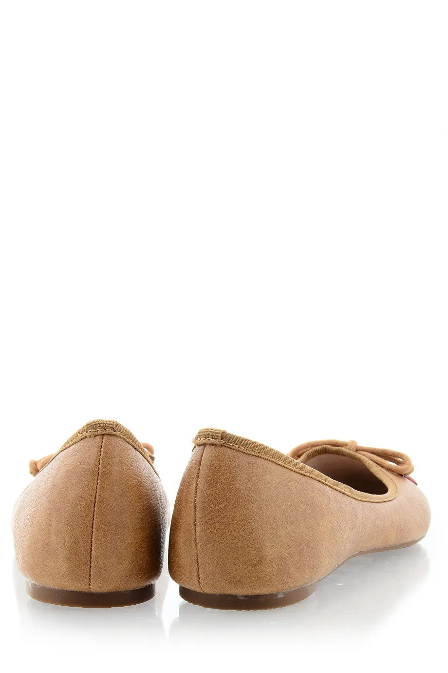 JEMINA Camel Crystal Ballerinas