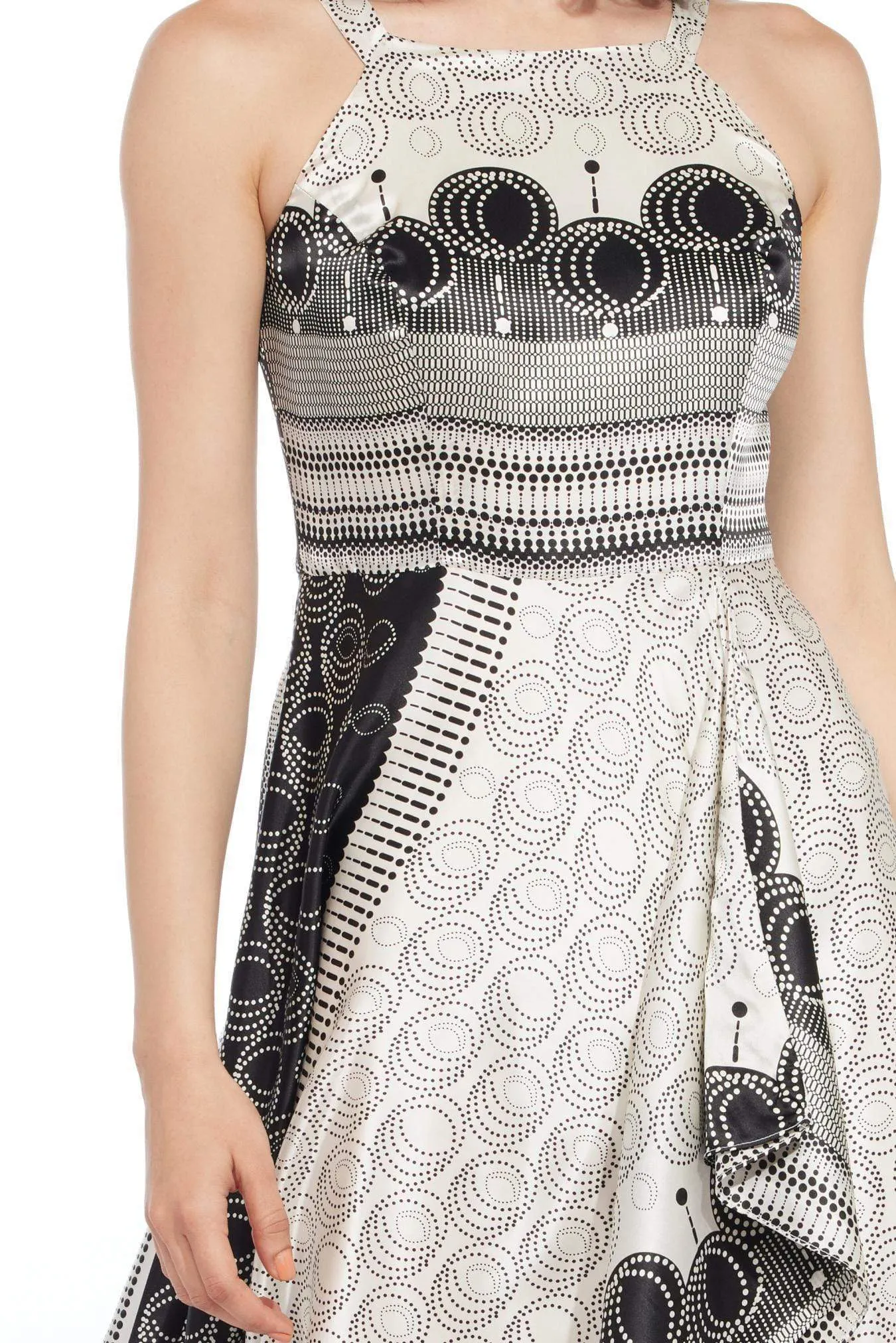 Jennie Dress - Bogata Dot Softly Structured