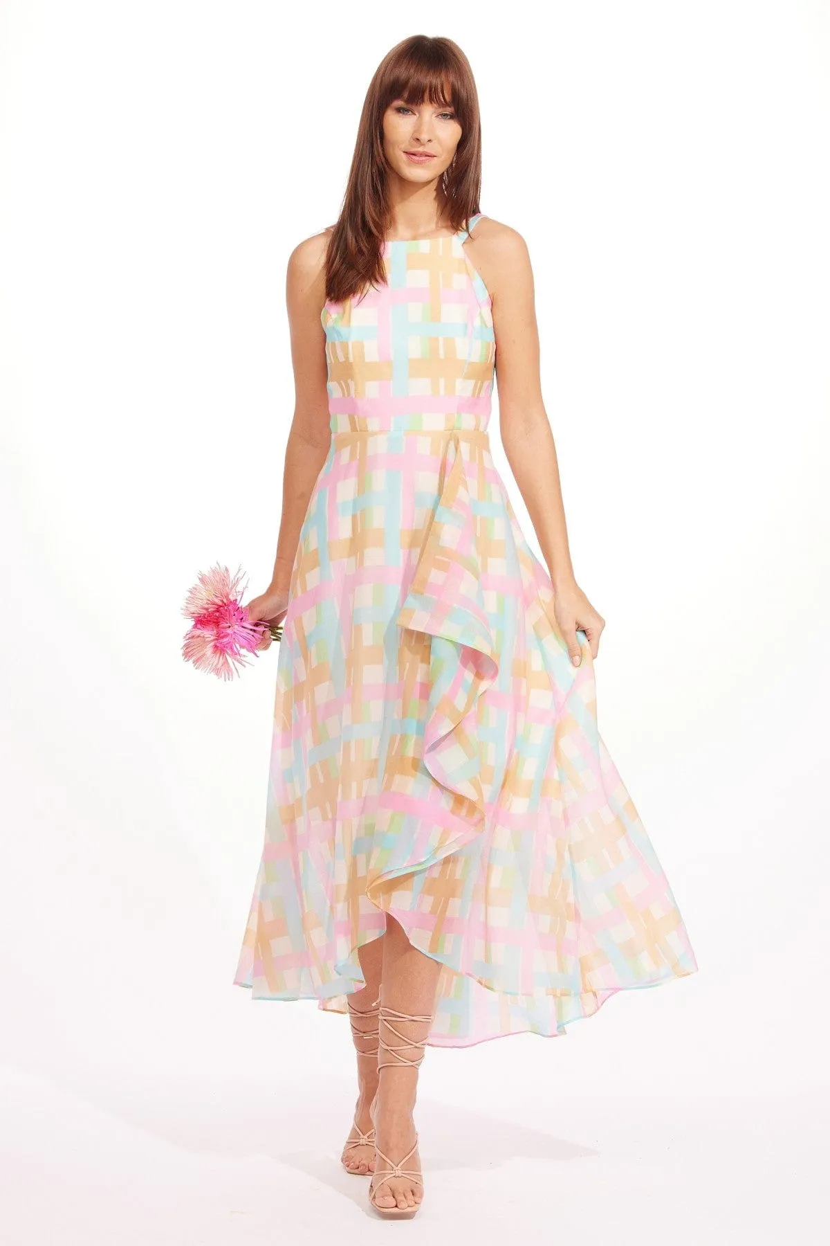 Jennie Dress - Honey Love Plaid Work Vibes Family Warm