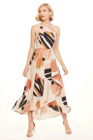 Jennie Dress - Terracotta Dot Premium Tailoring Jennie Dress - Terracotta Dot Off-Shoulder Fashion Look