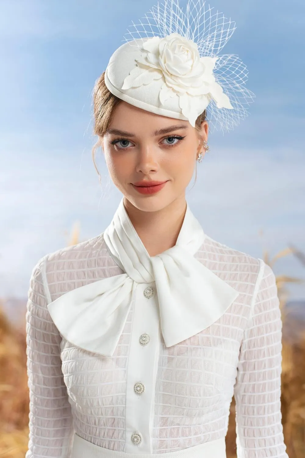 Jimmy A-line Tie Neck Silk Set