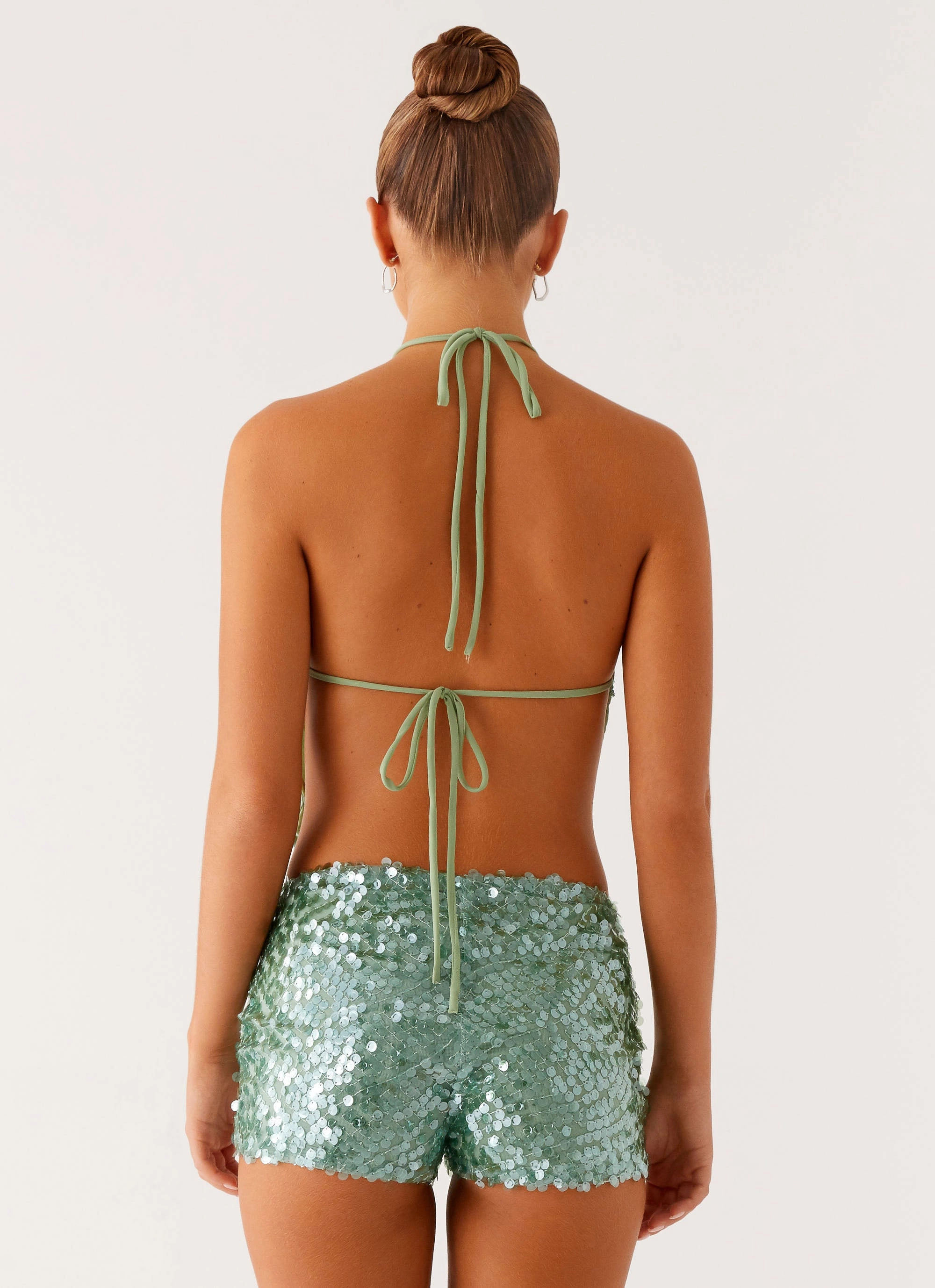 QuickPackFoldableDesign Jonti Halterneck Top - Mint