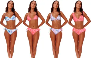 JR-RA58 - Wholesale Junior's Vibrant Print Two-Piece Swimsuits