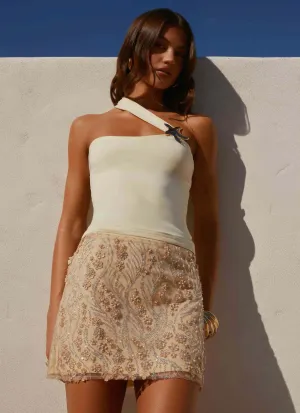 Kandi Mini Skirt - Yellow Sport Flex Moisture control Urban Comfort Kandi Mini Skirt - Yellow